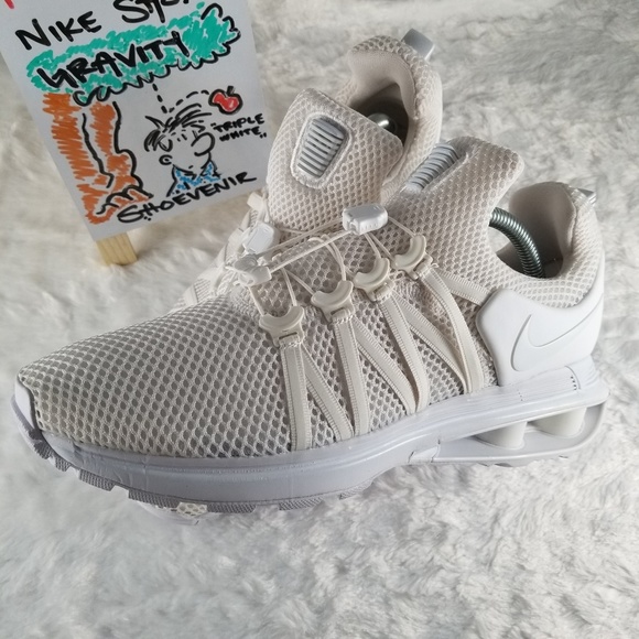 Nike Shox Gravity - Triple White - Picture 4 of 8